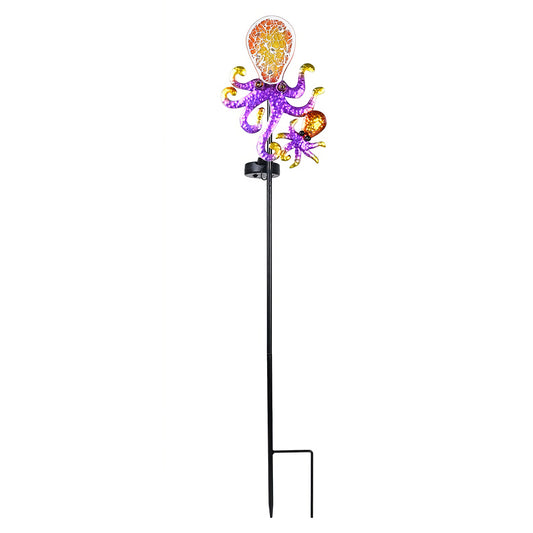 Solar Octopus Garden Light Outdoor Decorative LED Stake 34 Inch